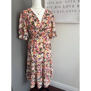 Melloday Tiered Floral Dress | Small